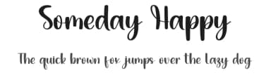 Someday Happy by PiPi Creative STUDIO — Script Handwritten Font — thumbnail 1