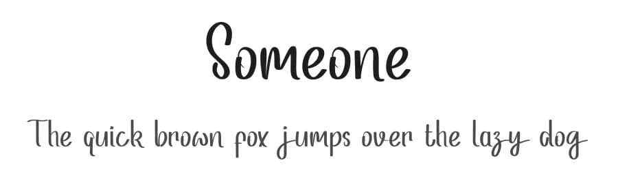 Someone by Inermedia Studio — Script Handwritten Font