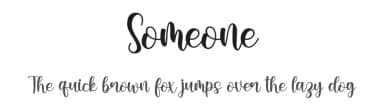 Someone by Nirmala Creative — Script Handwritten Font — thumbnail 1