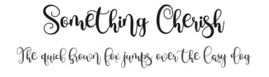 Something Cherish by Airotype — Script Handwritten Font — thumbnail 1
