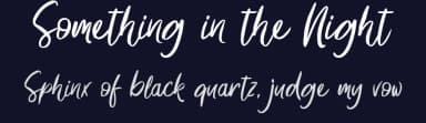 Something in the Night by Octotype  | Thomas Boucherie — Script Handwritten Font — thumbnail 2