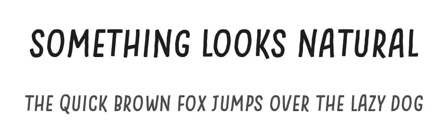 Something Looks Natural by 7NTypes — Script Handwritten Font
