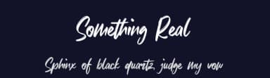 Something Real by Gassstype — Script Handwritten Font — thumbnail 2