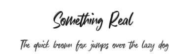 Something Real by Gassstype — Script Handwritten Font — thumbnail 1