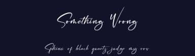 Something Wrong by zamjump — Script Handwritten Font — thumbnail 2