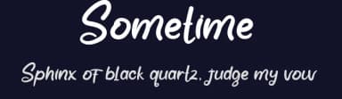 Sometime by Etik Fatimah — Script Handwritten Font — thumbnail 2