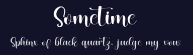 Sometime by Inermedia Studio — Script Handwritten Font — thumbnail 2