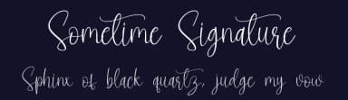 Sometime Signature by Scratchones — Script Handwritten Font — thumbnail 2