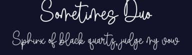 Sometimes Duo by Wahyu Studio — Script Handwritten Font — thumbnail 2