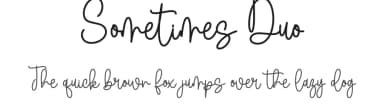 Sometimes Duo by Wahyu Studio — Script Handwritten Font — thumbnail 1