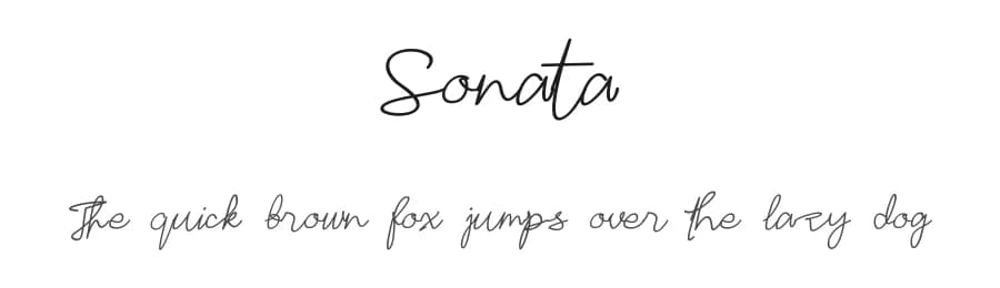 Sonata by HDPro — Script Handwritten Font