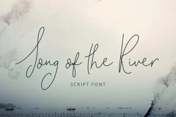 Song of the River Font by Creativeqube Design — Script Handwritten Font
