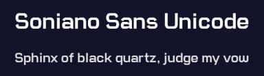Soniano Sans Unicode by Jayvee Enaguas — Sans Serif Font — thumbnail 2