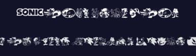 Sonic Mega Font by xstreamed.tv — Dingbats Font — thumbnail 2