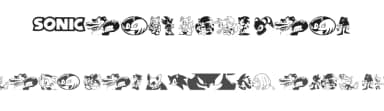 Sonic Mega Font by xstreamed.tv — Dingbats Font — thumbnail 1