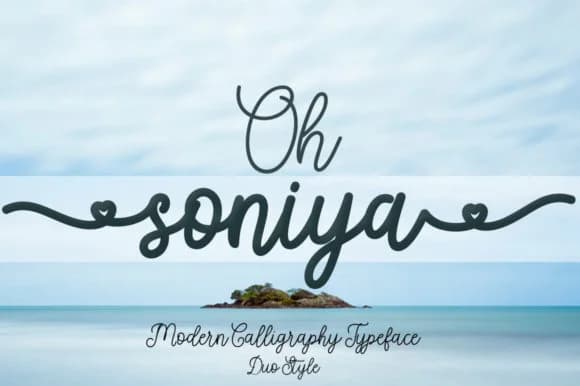 Soniya Font by Greentype — Script Handwritten Font