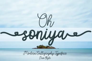 Soniya Font by Greentype — Script Handwritten Font — thumbnail 1
