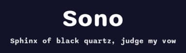 Sono by Tyler Finck — Sans Serif Font — thumbnail 2