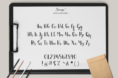 Sonya Script Font by Tegaki — Script Handwritten Font — thumbnail 2