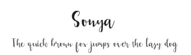 Sonya by Tegaki Script — Script Handwritten Font — thumbnail 1
