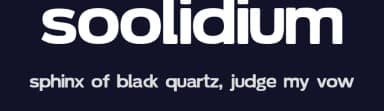 Soolidium by Soolid — Sans Serif Font — thumbnail 2