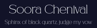 Soora Chenival by HansCo — Serif Font — thumbnail 2