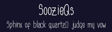 SoozieQs by Elliott Mariess — Script Handwritten Font — thumbnail 2