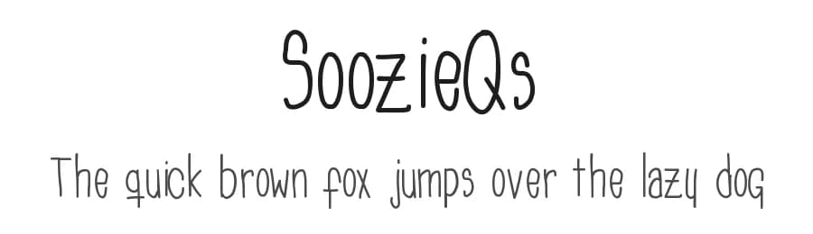 SoozieQs by Elliott Mariess — Script Handwritten Font