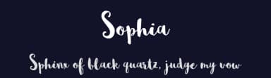 Sophia by Emily Spadoni — Script Handwritten Font — thumbnail 2