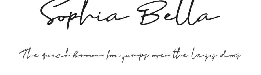 Sophia Bella by madeDeduk — Script Handwritten Font