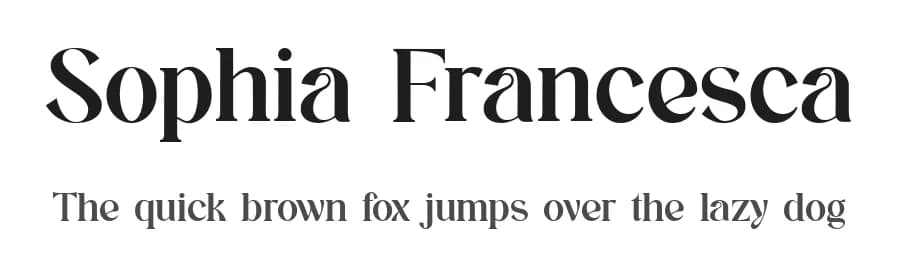 Sophia Francesca by UI Creative — Serif Font