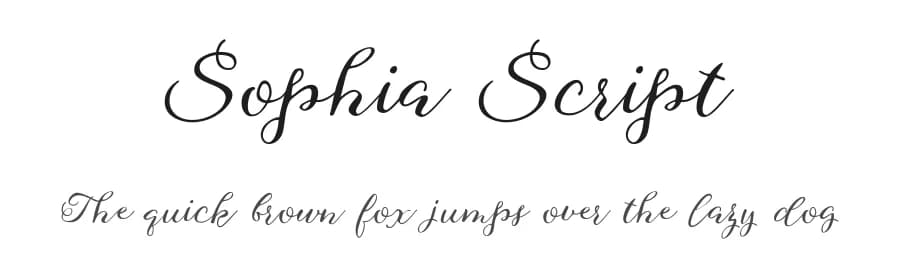 Sophia Script by Ianmikraz — Script Handwritten Font