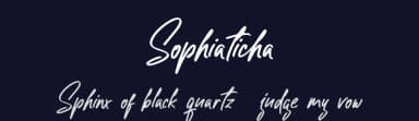 Sophiaticha by Creatype Studio — Script Handwritten Font — thumbnail 2