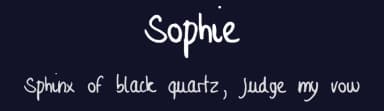 Sophie by philing.net — Script Handwritten Font — thumbnail 2