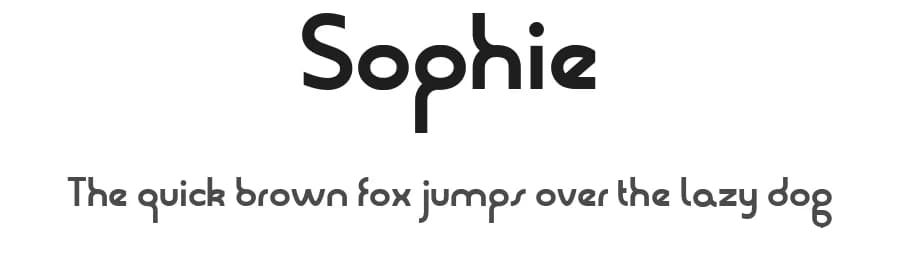 Sophie by Benoît Sjöholm — Sans Serif Font — preview 1