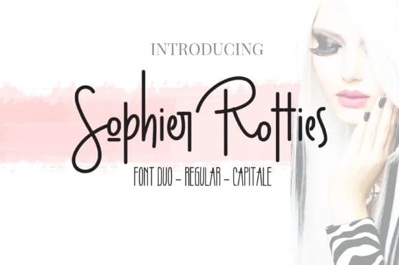 Sophier Rotties Duo Font by Cotbada Studio — Script Handwritten Font