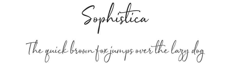 Sophistica by 50Fox Studio — Script Handwritten Font
