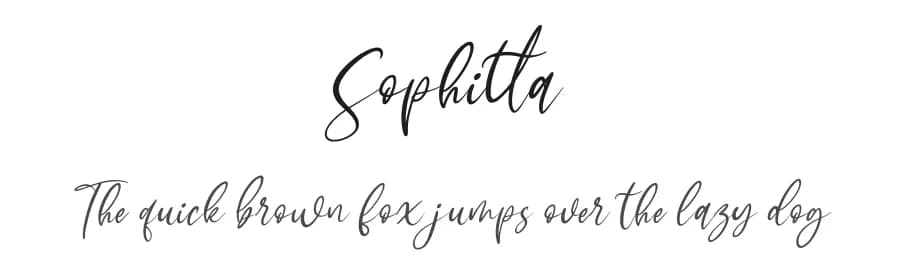 Sophitta by Letterena Studios — Script Handwritten Font