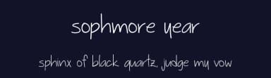 Sophmore Year by Vanessa Bays — Script Handwritten Font — thumbnail 2