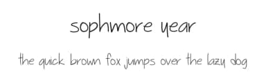 Sophmore Year by Vanessa Bays — Script Handwritten Font — thumbnail 1