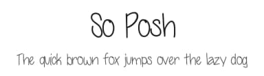 So Posh by Vanessa Bays — Script Handwritten Font — thumbnail 1