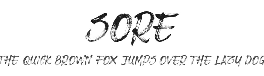 Sore by Omotu Studio — Script Handwritten Font