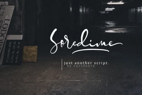 Soredime Font by saridezra — Script Handwritten Font