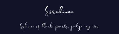 Soredime by Saridezra — Script Handwritten Font — thumbnail 2