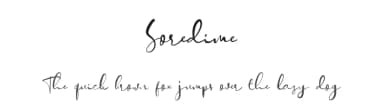 Soredime by Saridezra — Script Handwritten Font — thumbnail 1