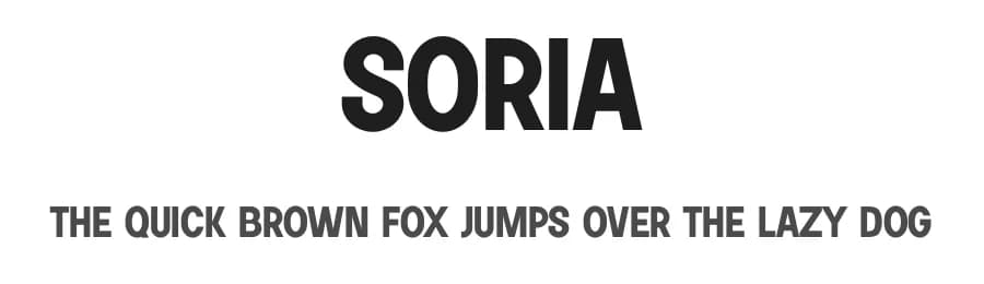 Soria by Don Marciano — Sans Serif Font