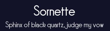 Sornette by Luc Mahler — Sans Serif Font — thumbnail 2