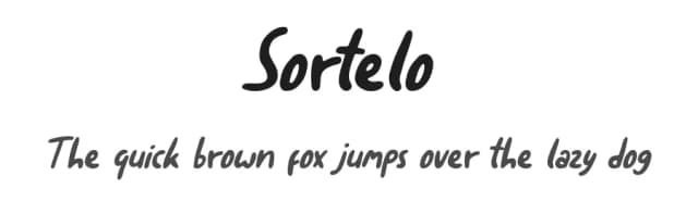 Sortelo by Nearzoo Studio — Script Handwritten Font