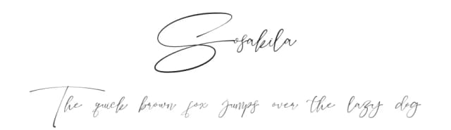 Sosakila by Jadatype — Script Handwritten Font