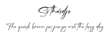 Sothardjo by Wildan Type — Script Handwritten Font — thumbnail 1